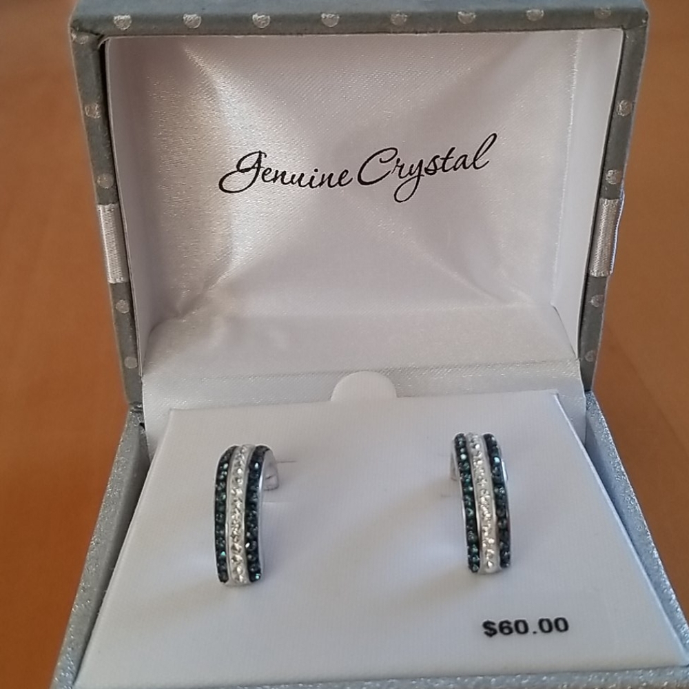 Genuine crystal earrings